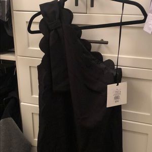 BNWT Victoria Beckham Black Scallop Dress sz8